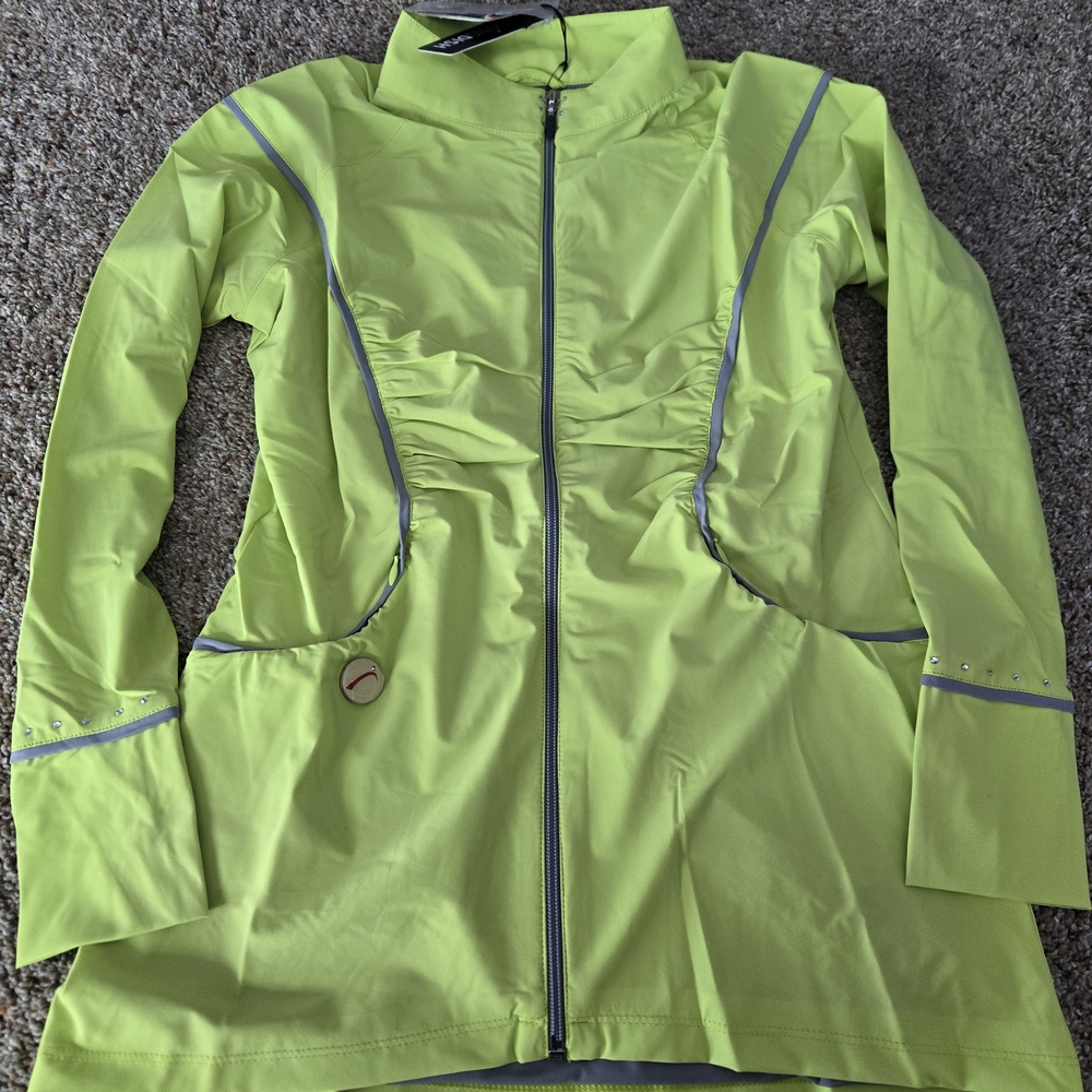 Nwt SwingDish Neon Embellished Golf Jacket SMALL